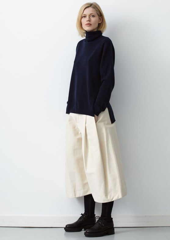 宽裤子配什么上衣图片冬季,宽裤子配什么上衣图片女