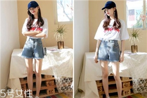 高腰短裤怎样搭配上衣好看,高腰短裤女