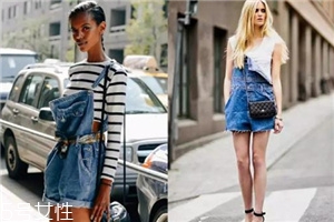 背带只系一边,另一边,两个半圆扣的背带怎么系