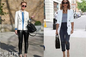 白色西装套装内搭什么,双面呢西装外套搭配