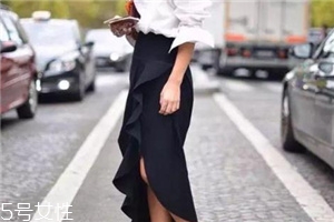 荷叶边鱼尾裙的裁剪图,荷叶边围裙款式图片 荷叶边鱼尾裙的裁剪图,荷叶边围裙款式图片