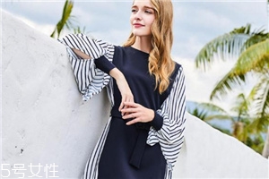 打底裙连衣裙,拼接连衣裙款式图