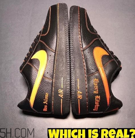耐克af1联名款,耐克af1真假对比
