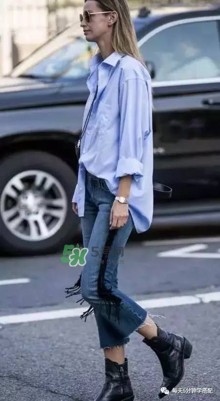 扎衬衫的方法,衬衫扎一半怎么扎