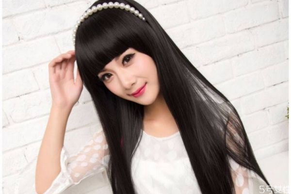 厚刘海长发,厚刘海长发发型女