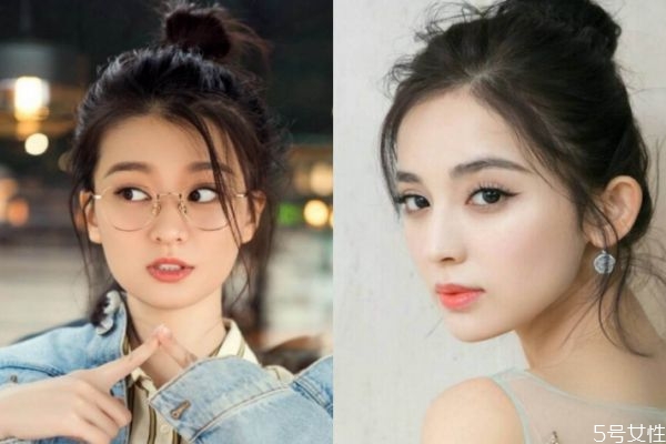 圆脸适合扎丸子头吗,长脸扎丸子头好看吗?