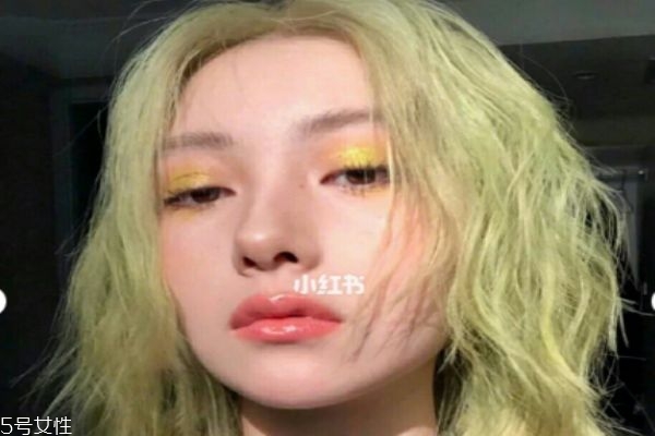 牛油果发色,牛油果绿色染发配方