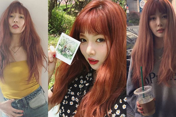 珊瑚橘棕发色,珊瑚色染发是什么颜色