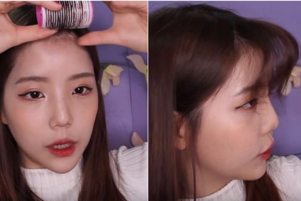 怎样卷空气刘海好看,韩式空气刘海图片