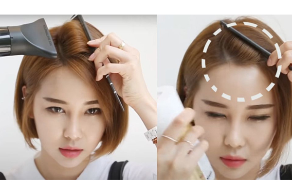 刘海怎么蓬松一点,中分刘海怎么弄蓬松