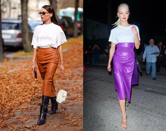 高腰半身裙搭配什么外套,高腰短裙搭配什么上衣