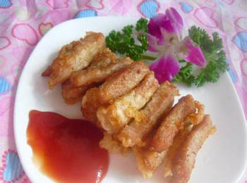 做脆炸里脊卷的注意事项(软炸里脊的家常做法,怎么能炸蓬松)